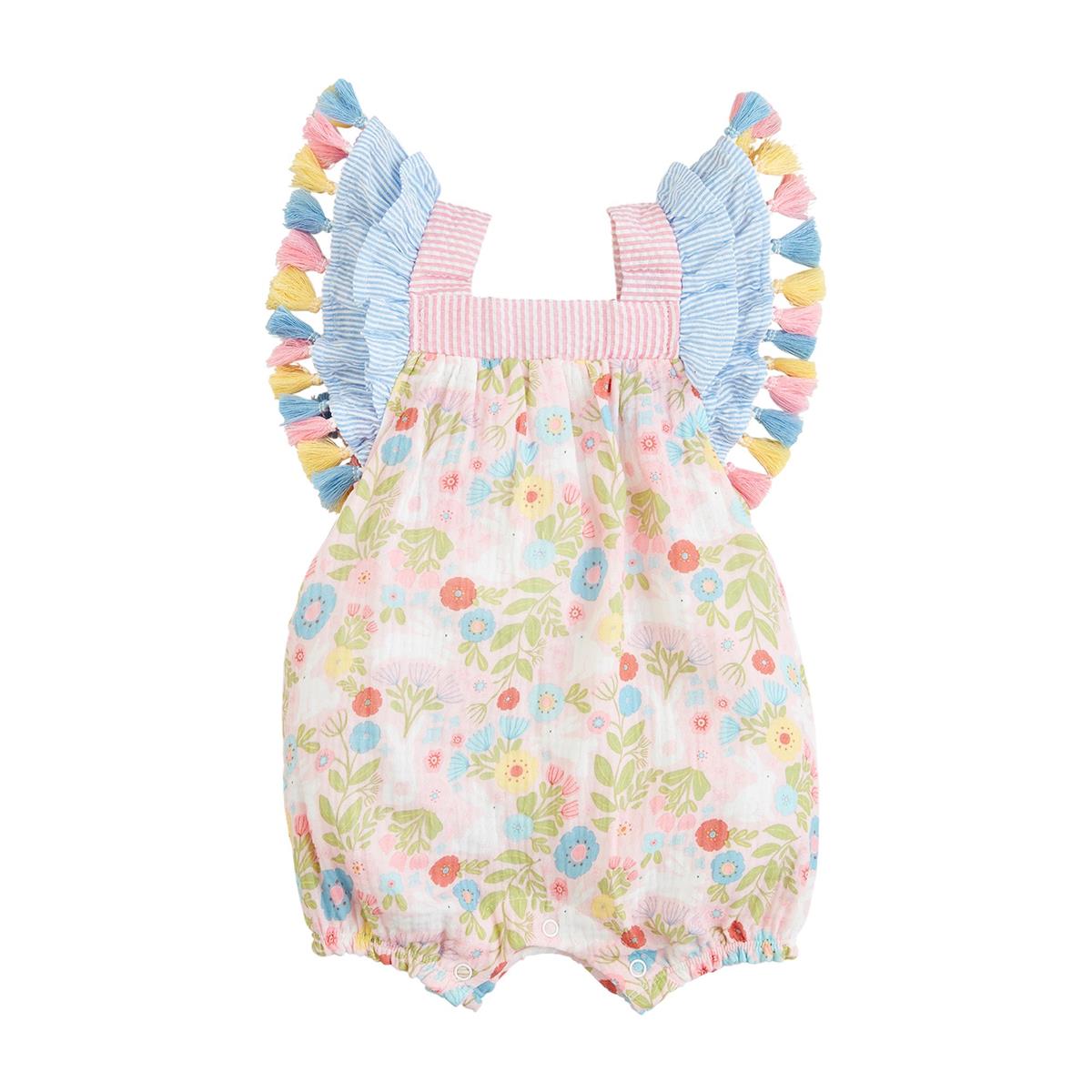 Tassel Gauze Bunny Romper