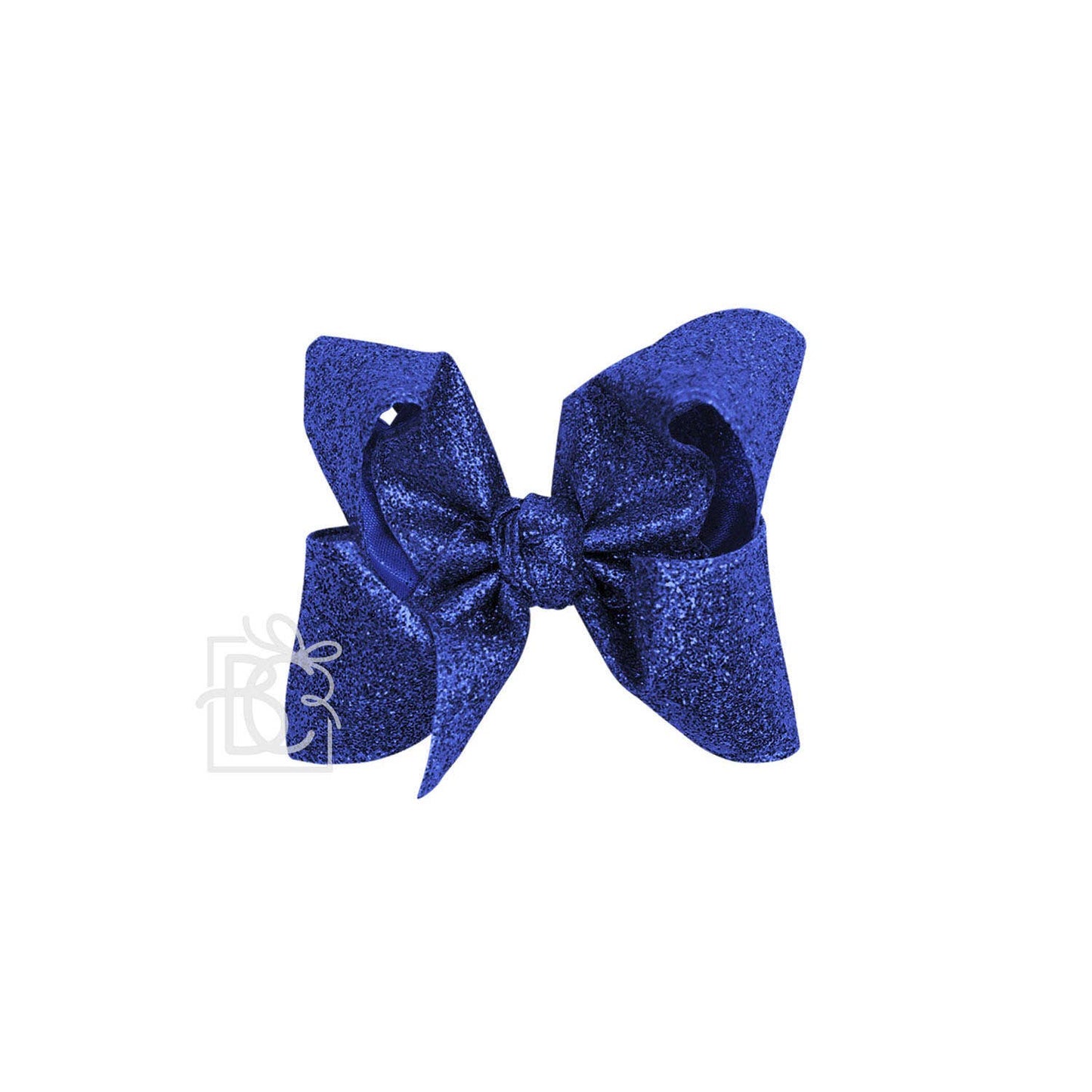 GLITTER METALLIC BOW ON CLIP
