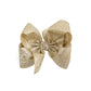 GLITTER METALLIC BOW ON CLIP