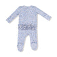 Country Calico - 2 Way Zipper Ruffle Back Footie