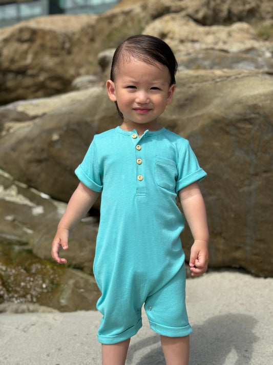 Turquoise Camborne Romper