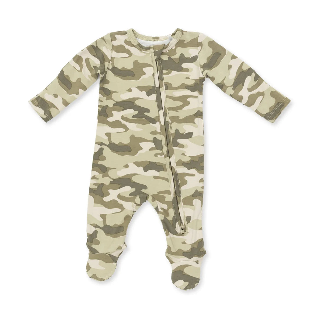 Camo  2 Way Zipper Footie