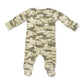 Camo  2 Way Zipper Footie