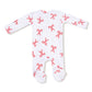 Candy Canes  2 Way Zipper Footie