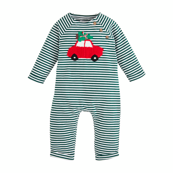 Christmas Car Crochet Baby Bodysuit