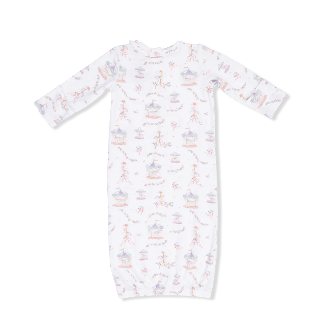 Carousel with Bows  Kimono Gown & Knot Headband
