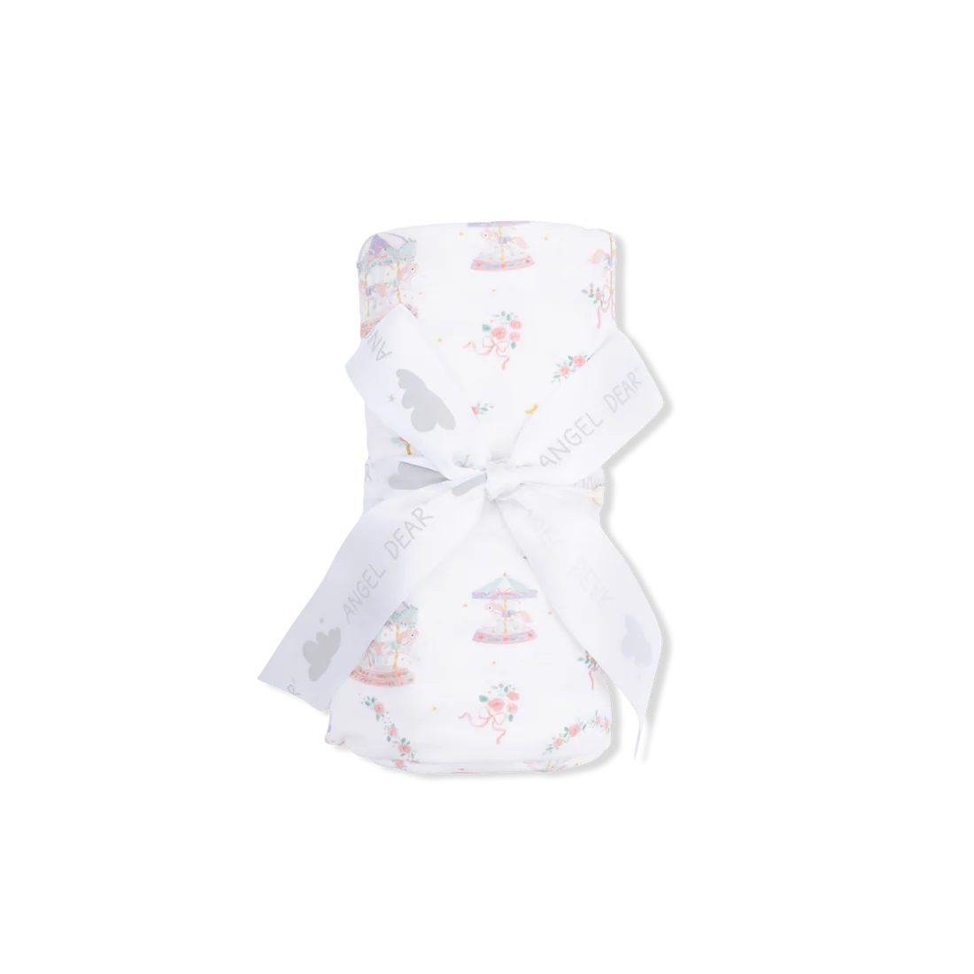 Carousel with Bows  Swaddle Blanket