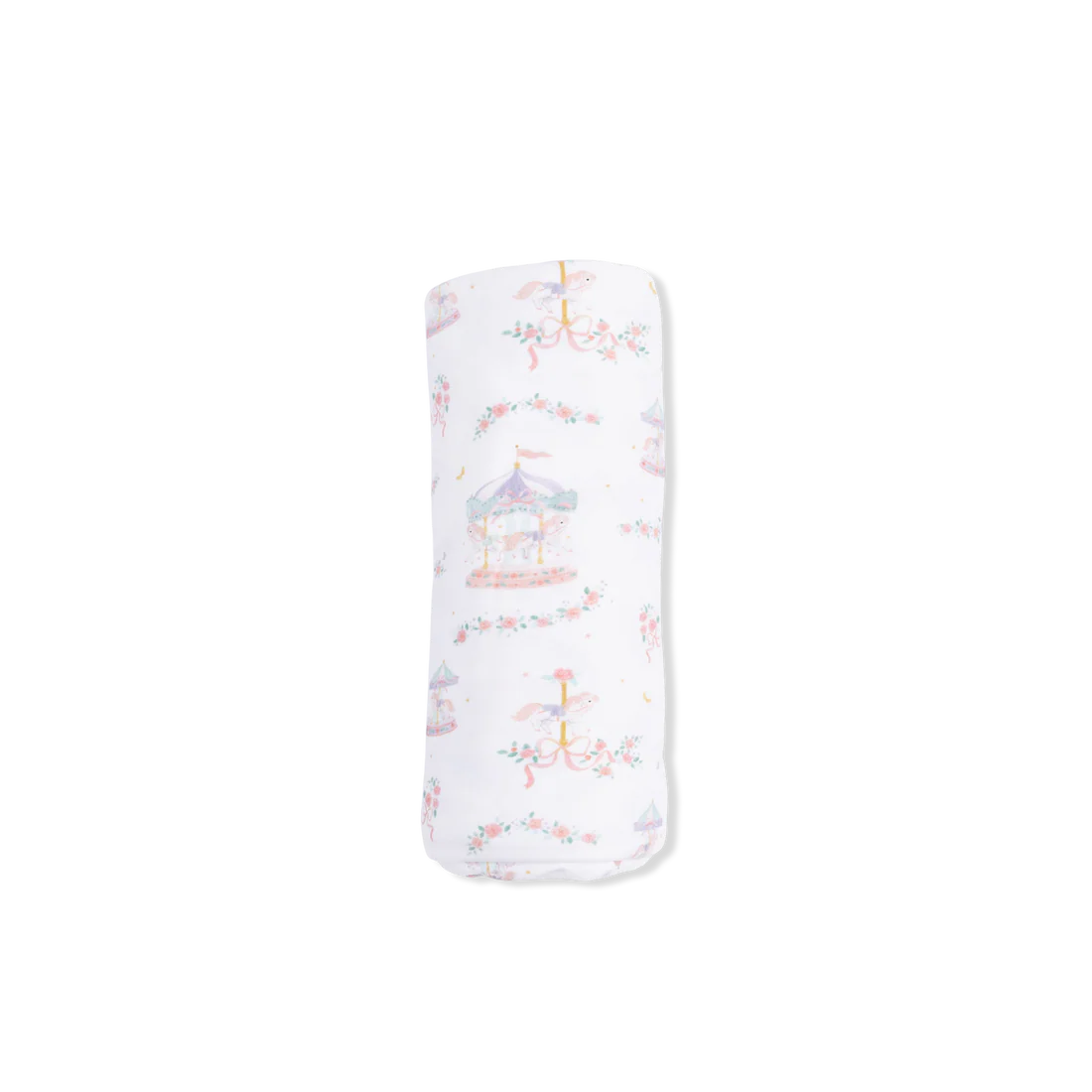 Carousel with Bows  Swaddle Blanket