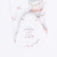 Carousel with Bows  2 Way Ruffle Back Zipper Footie