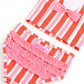 Cayenne Pop Stripe Waterfall Tankini