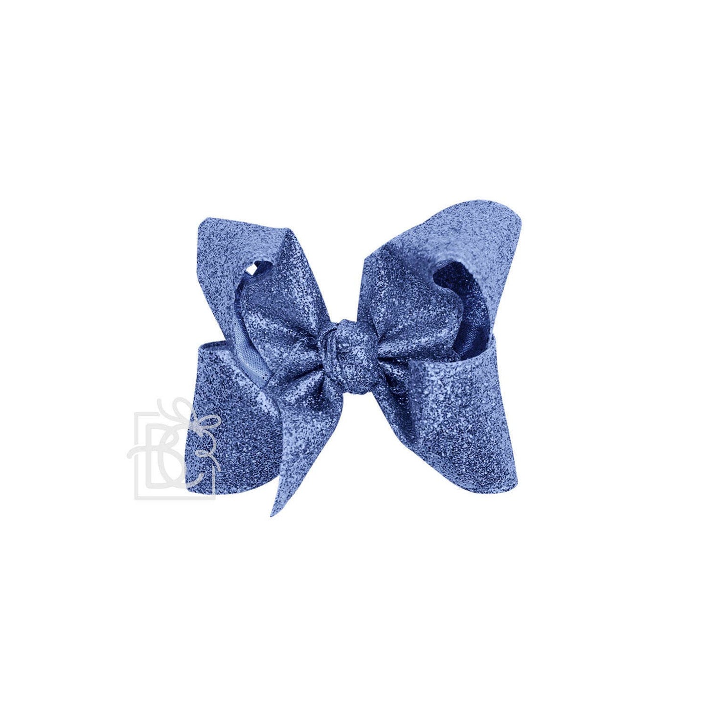 GLITTER METALLIC BOW ON CLIP