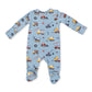 Crayon Construction  2 Way Zipper Footie