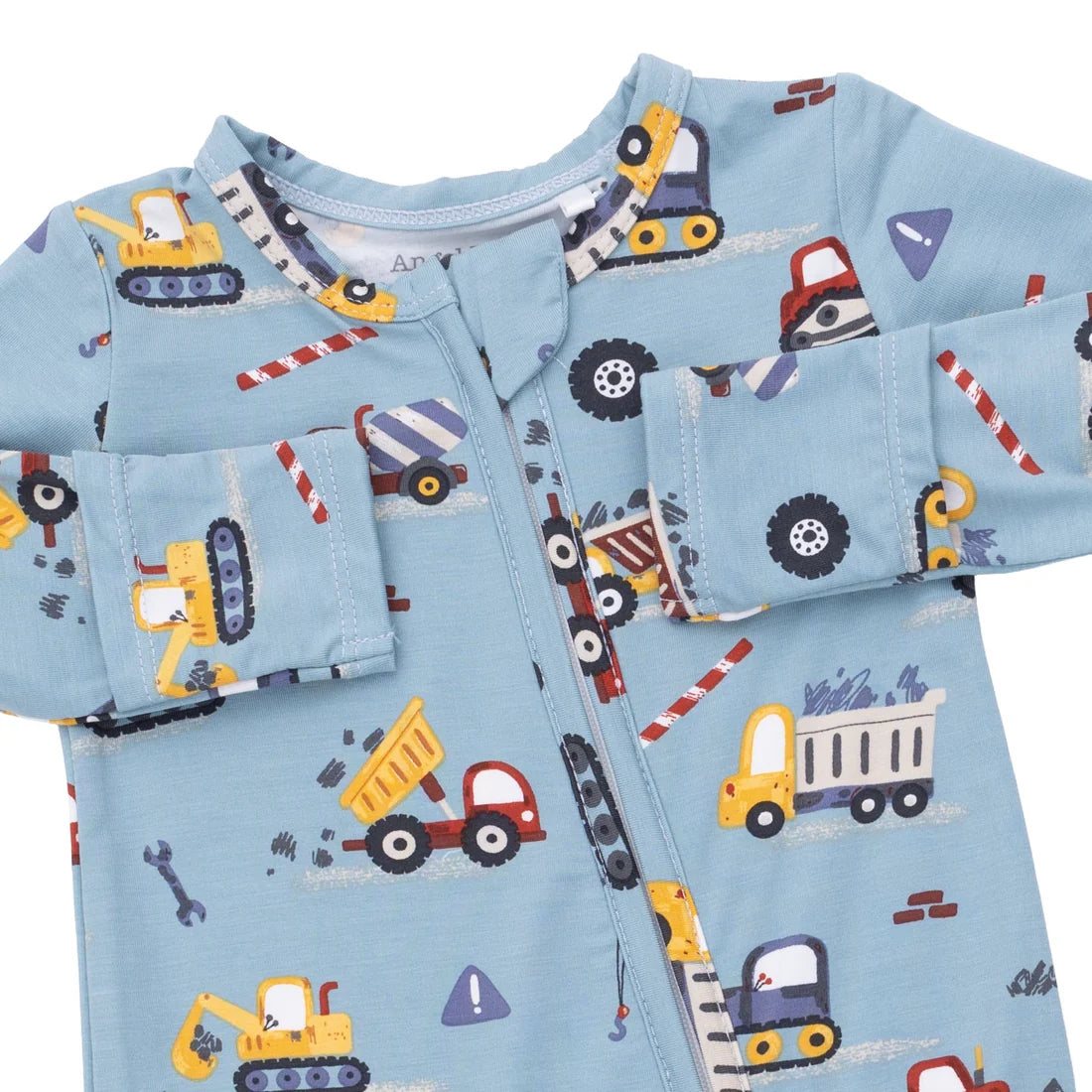 Crayon Construction  2 Way Zipper Footie