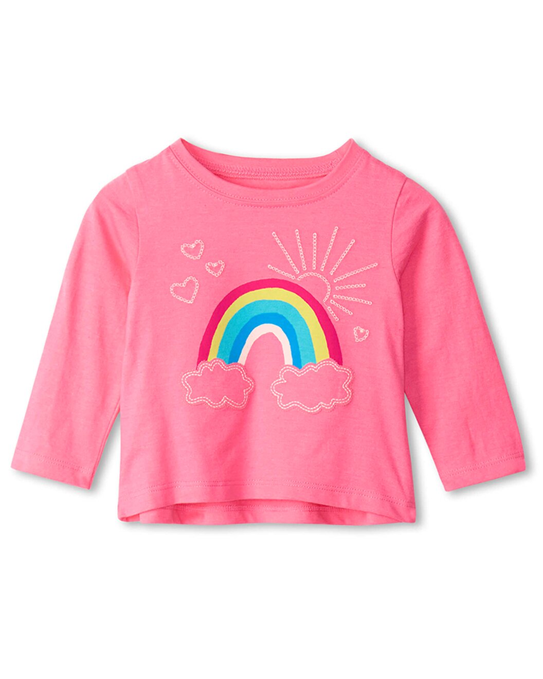 Cheerful Rainbow Baby Tee