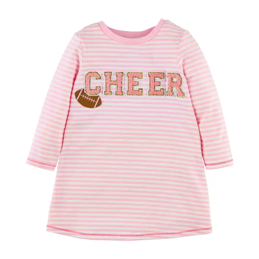 Pink Football CHEER TShirt Dress