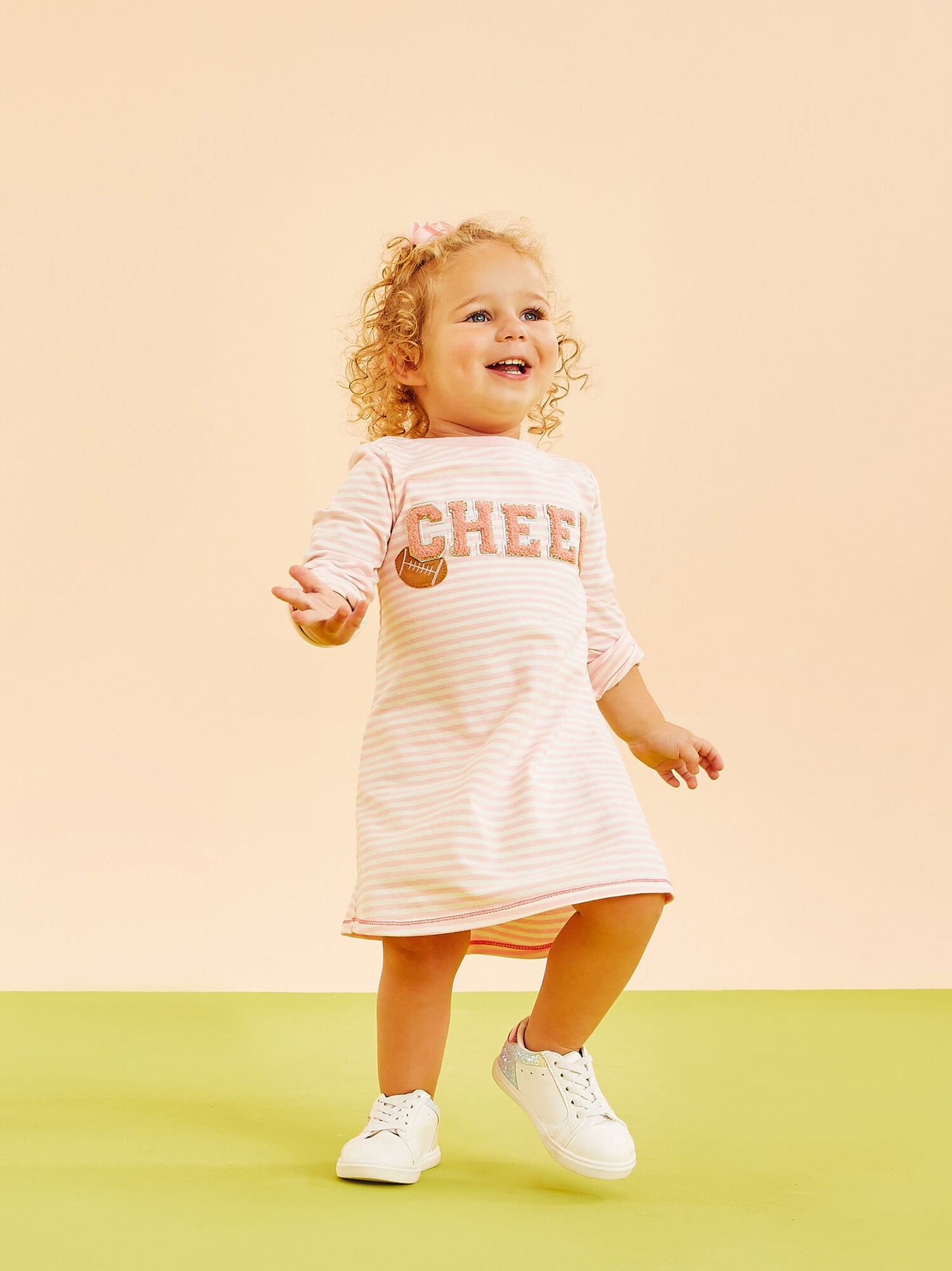 Pink Football CHEER TShirt Dress