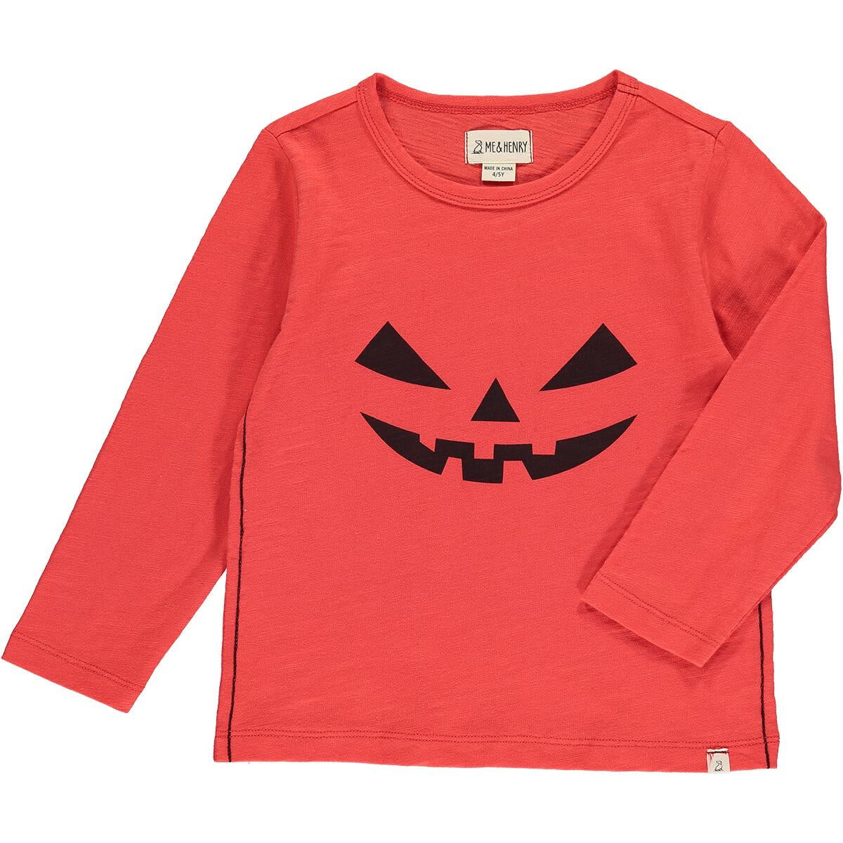 Cherokee Orange Pumpkin Raglan Printed Tee