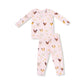 Collector Chickens - Pink  Long Sleeve Loungewear Set