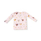 Collector Chickens - Pink  Long Sleeve Loungewear Set