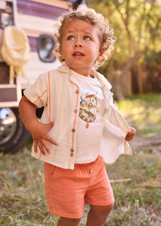 Mayoral 1216 Clay Baby Bambula Shorts (Copy)