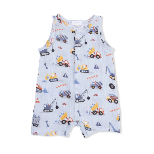 Crayon Construction  Sleeveless Shortie Romper