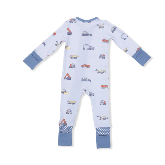 Construction Vehicles  Convertible Romper