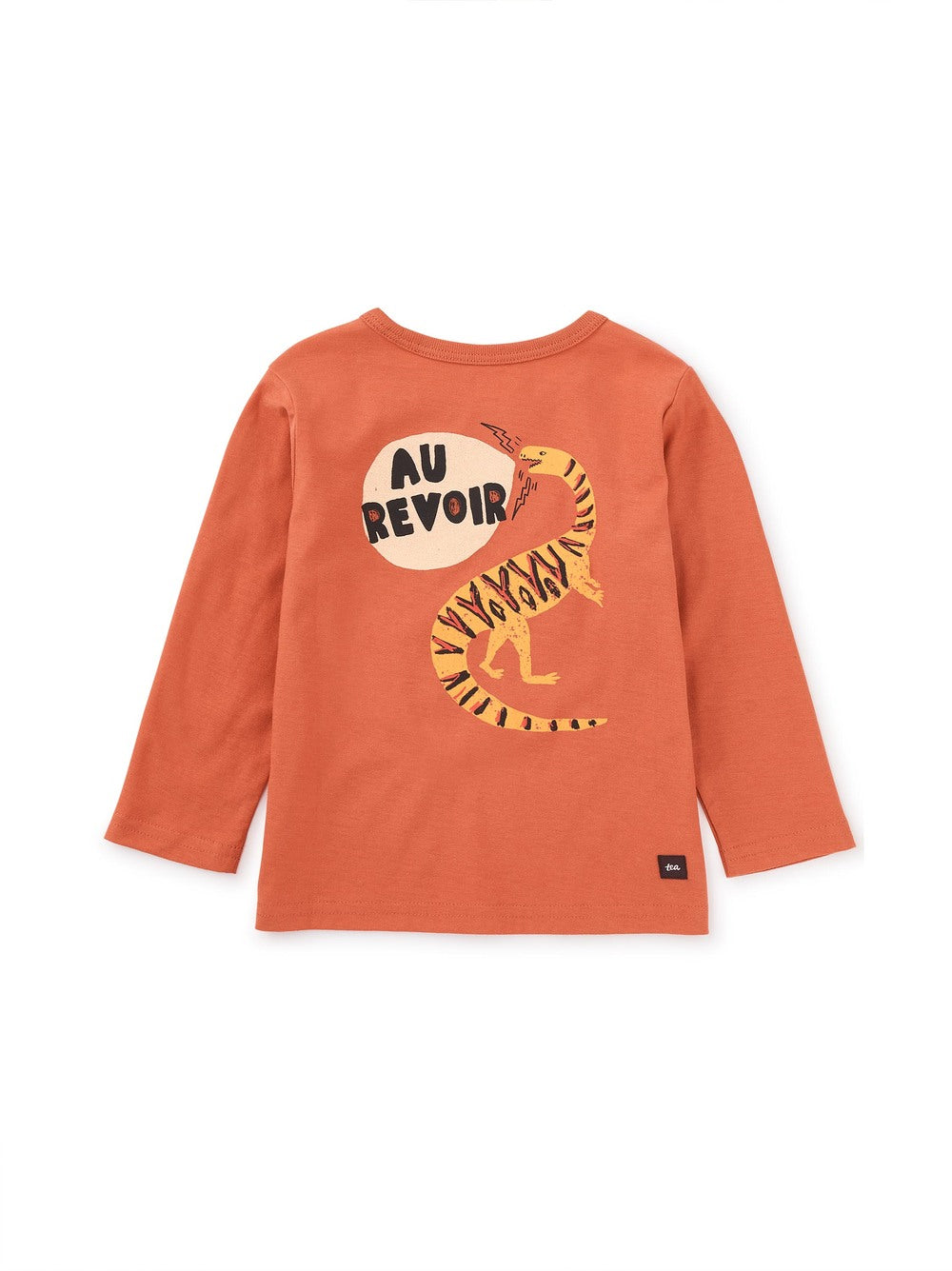 Bonjour Dino Baby Graphic Tee Copper