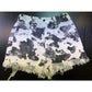 Black Cow Denim Shorts