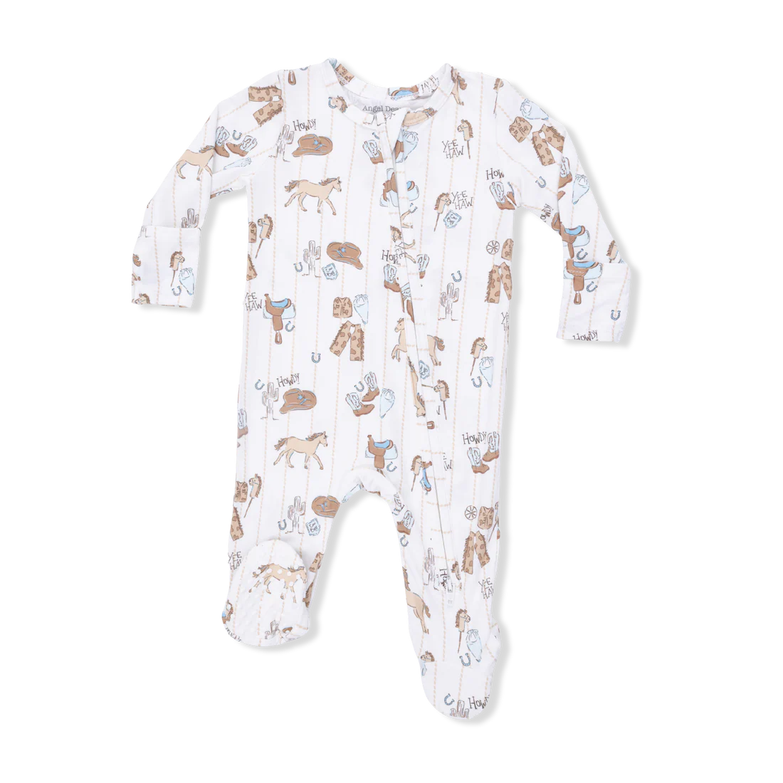 Cowboy Nursery  2 Way Zipper Footie