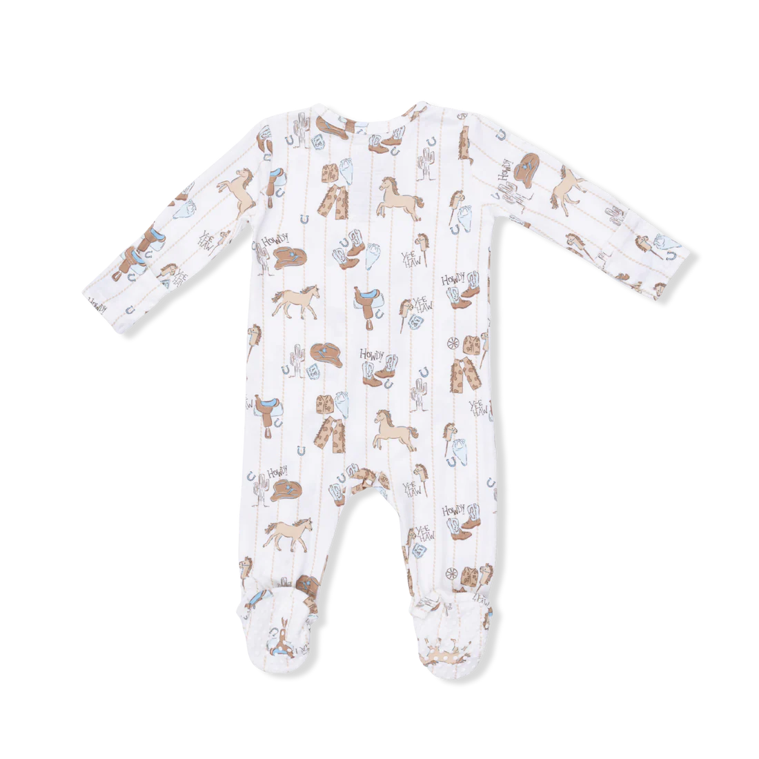 Cowboy Nursery  2 Way Zipper Footie