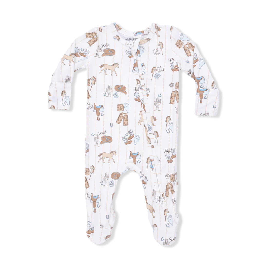 Cowboy Nursery  2 Way Zipper Footie
