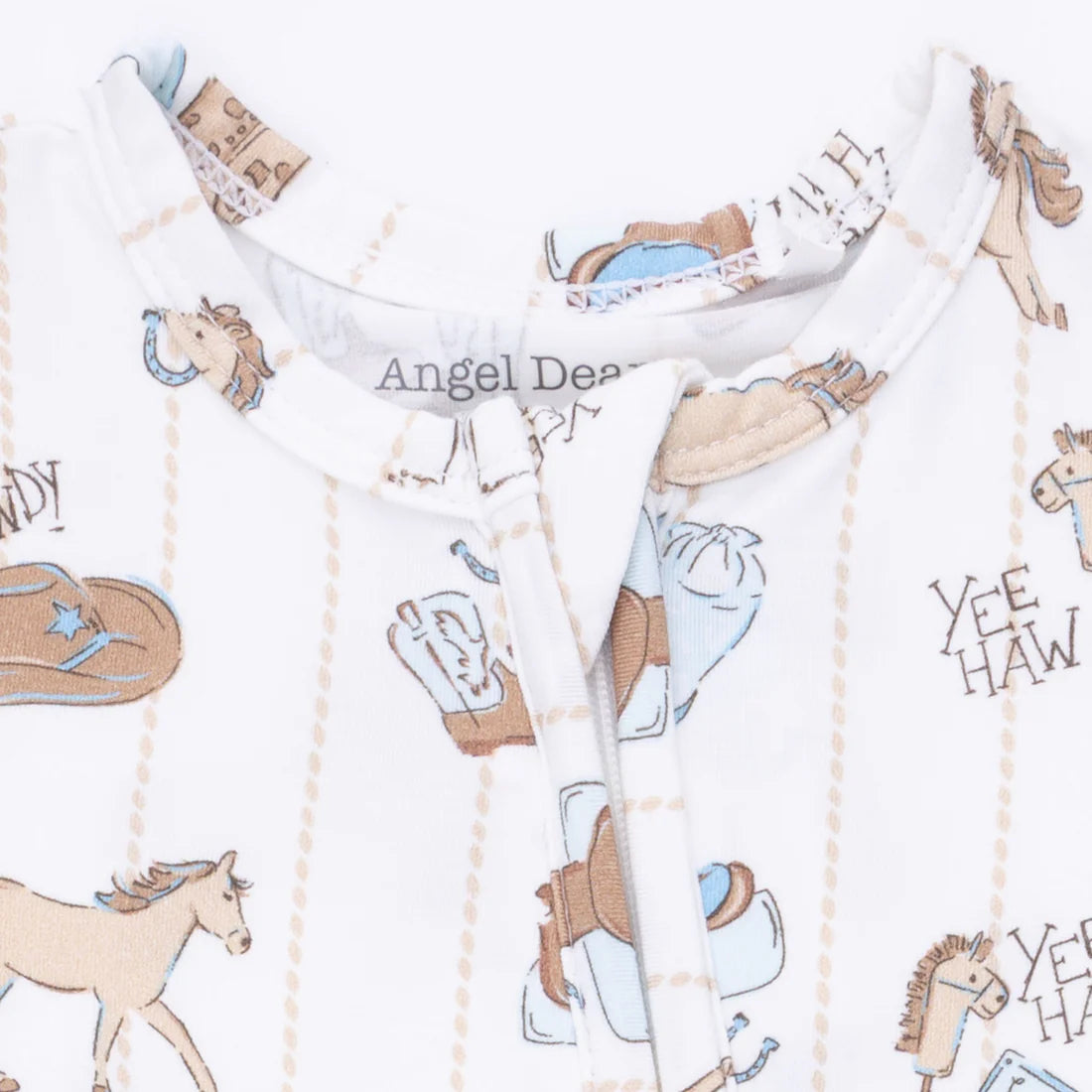 Cowboy Nursery  2 Way Zipper Footie