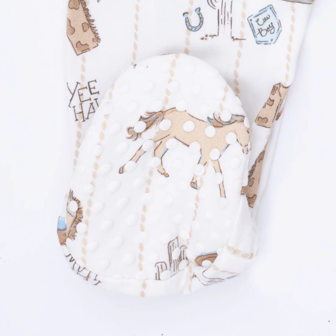 Cowboy Nursery  2 Way Zipper Footie