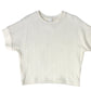 Off White Oversize Half-Sleeve Sweater