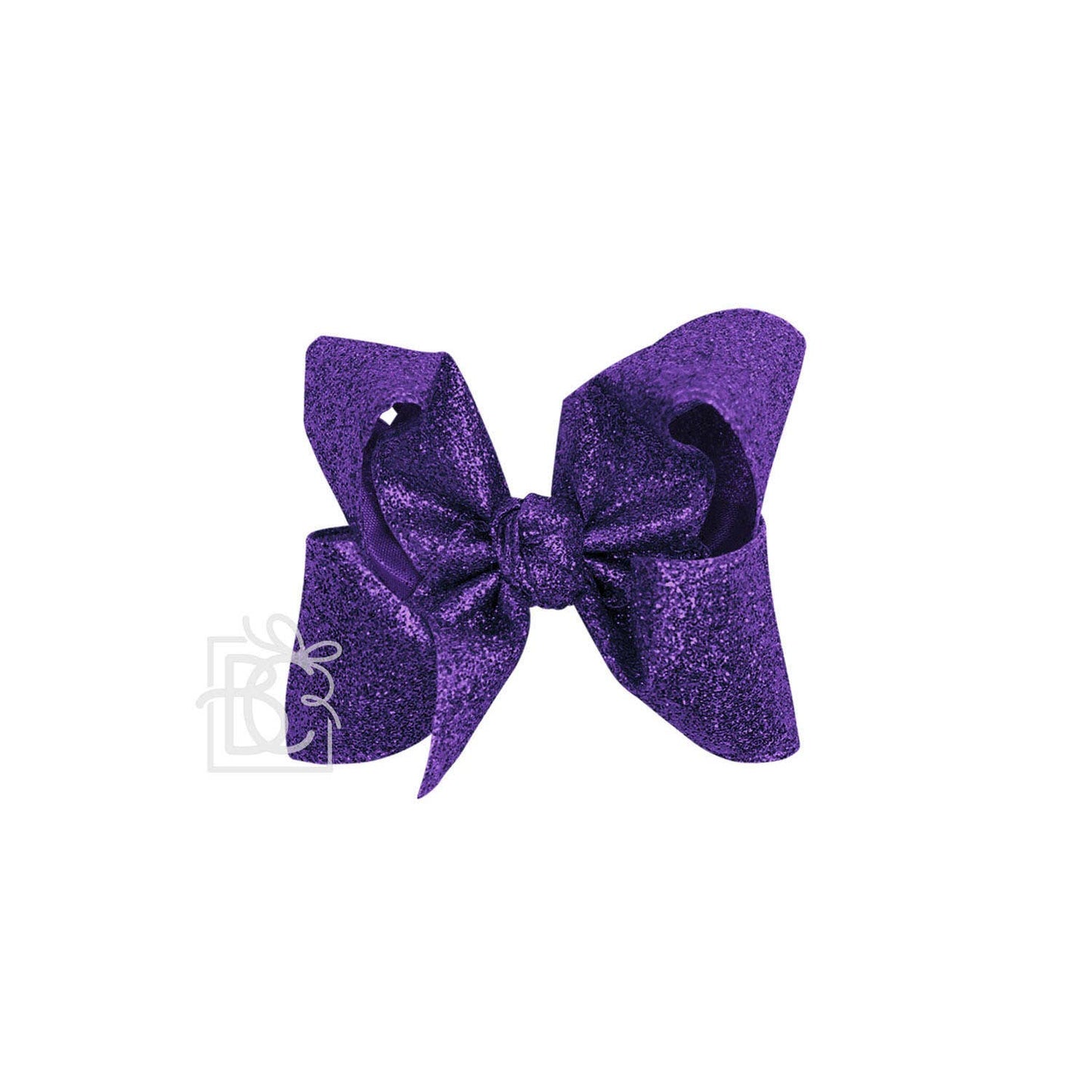 GLITTER METALLIC BOW ON CLIP