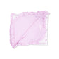Dainty Buds and Bows Stripe  Ruffle Blanket