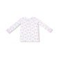 Dainty Buds and Bows Stripe  Long Sleeve Loungewear Set