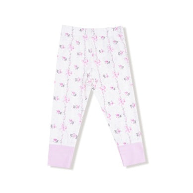 Dainty Buds and Bows Stripe  Long Sleeve Loungewear Set