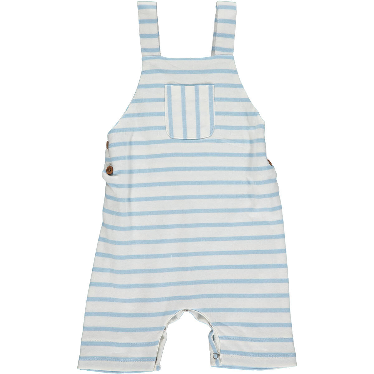 Dandy Blue and White Stripe Jersey Overalls