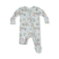Buck Deer  2 Way Zipper Footie