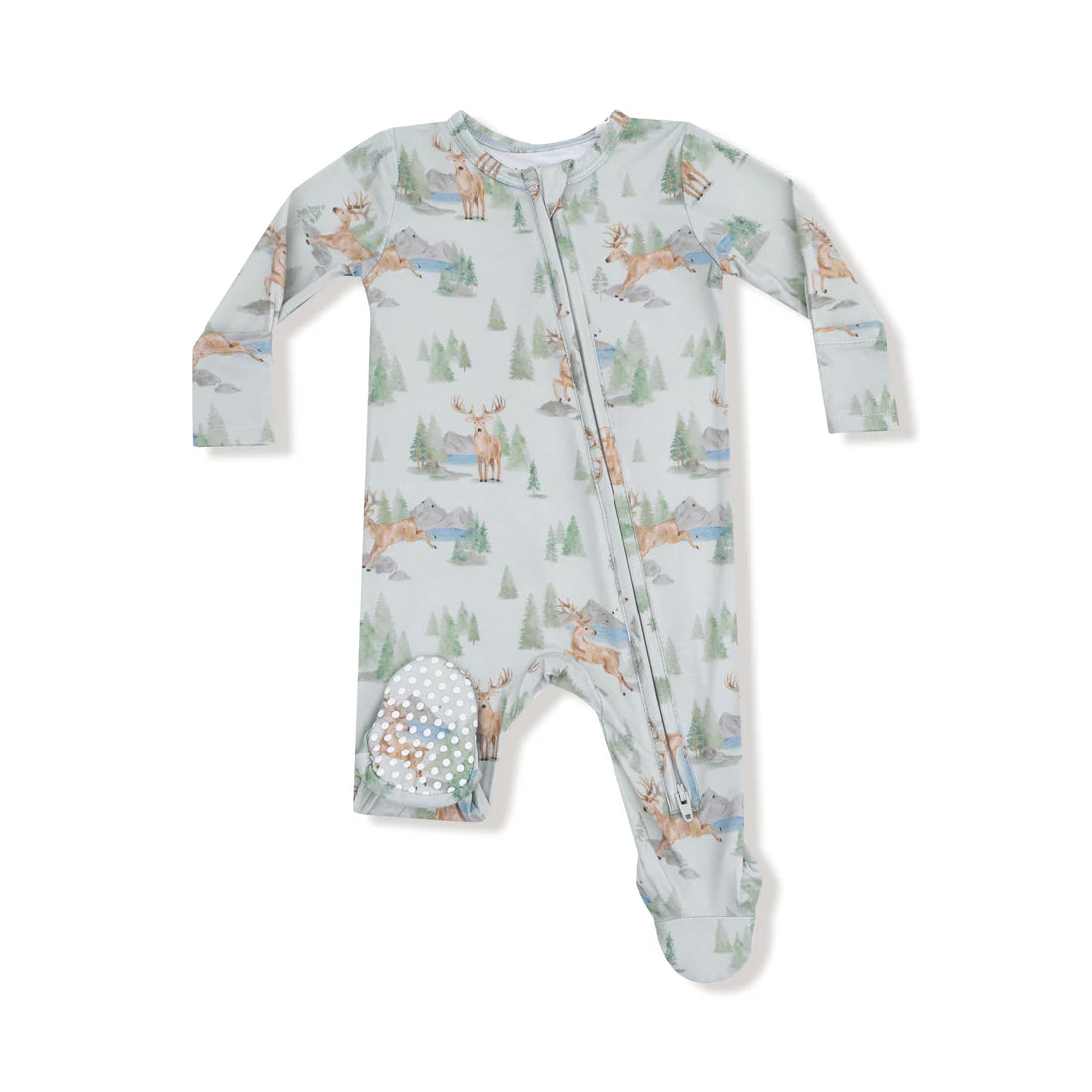 Buck Deer  2 Way Zipper Footie