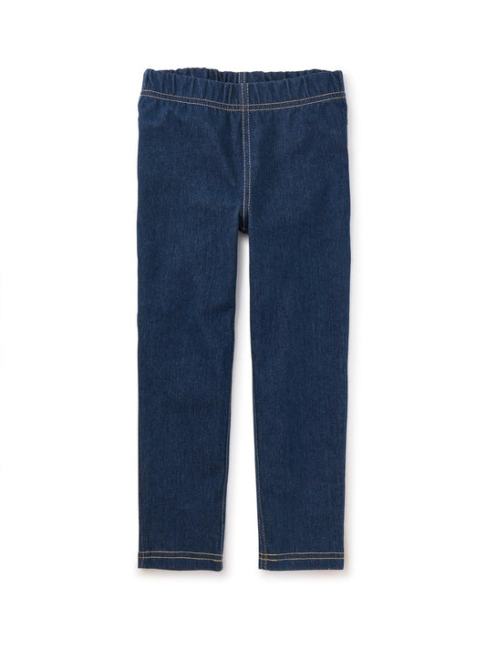 Medium Wash Denim-Like Leggings