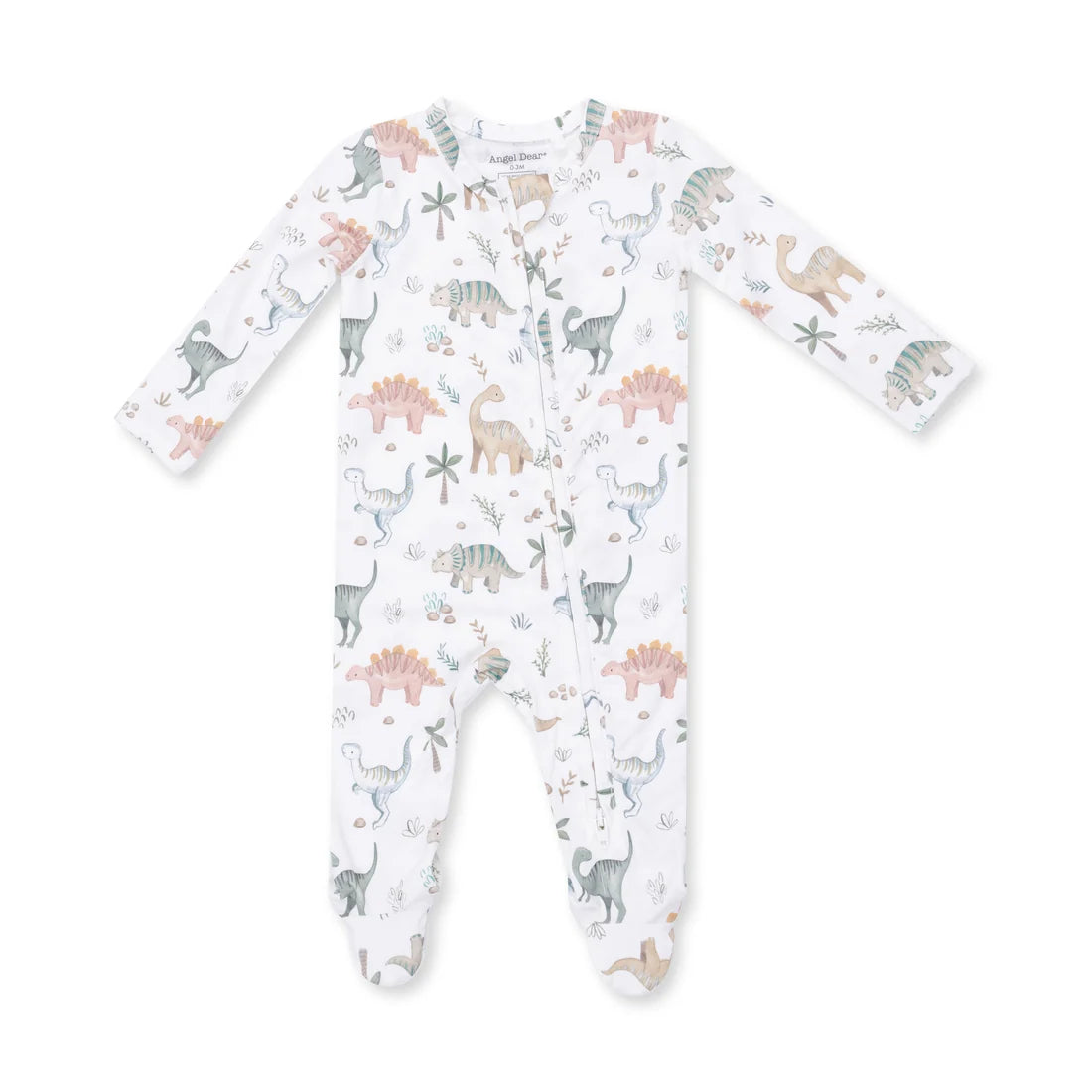Sweet Baby Dinos  2 Way Zipper Footie