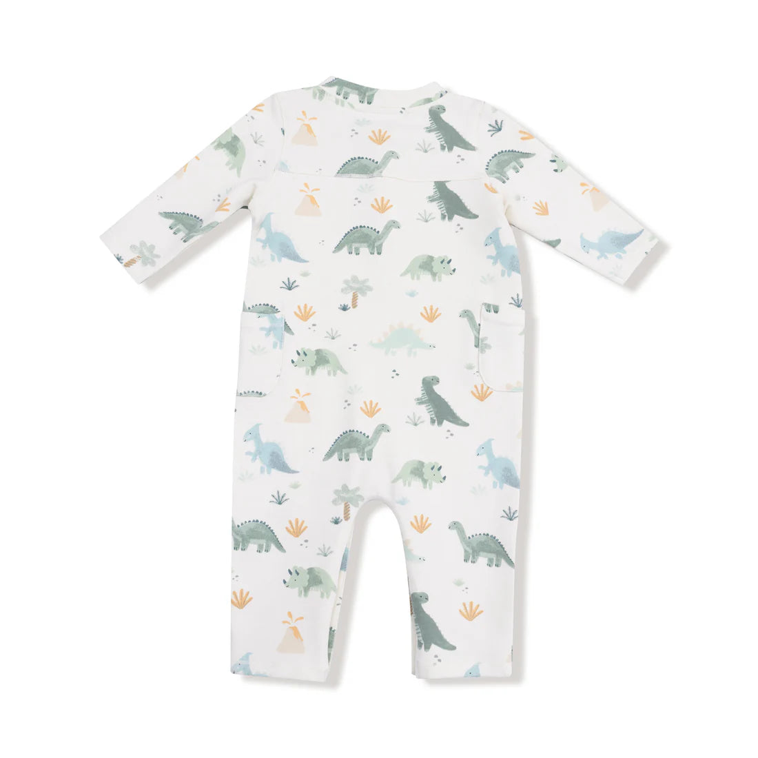 Soft Dinos - Green  Uni Romper