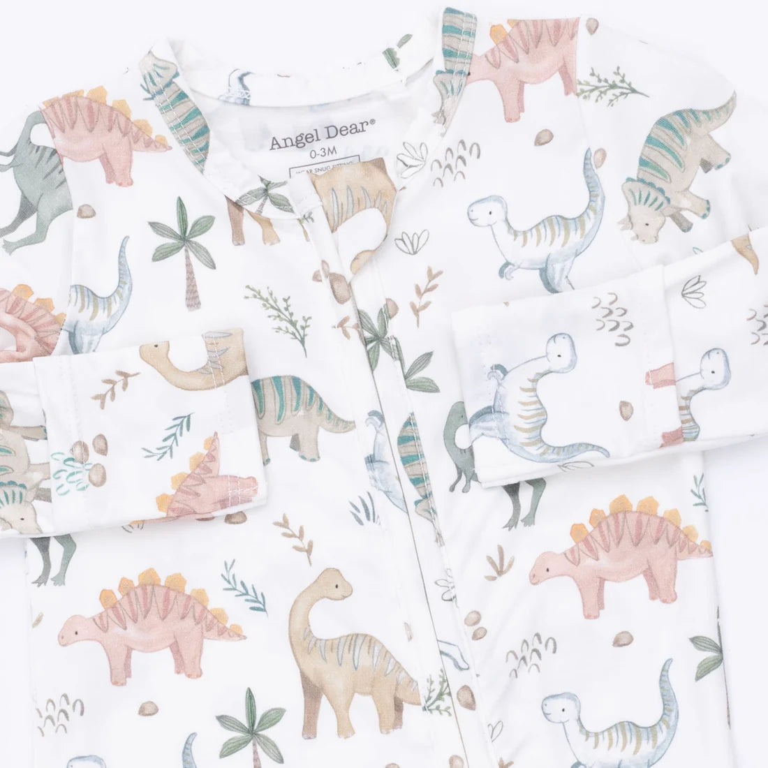 Sweet Baby Dinos  2 Way Zipper Footie