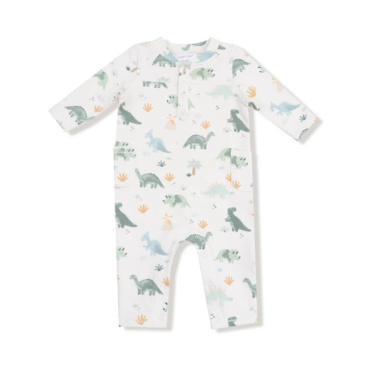 Soft Dinos - Green  Uni Romper