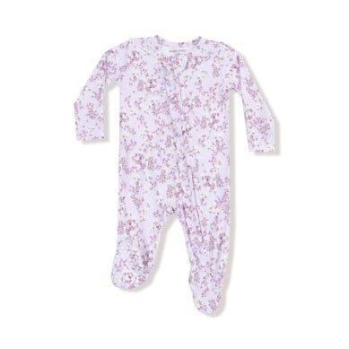 Sweet Dream Florals - 2 Way Ruffle Zipper Footie