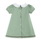 Sage Green Turkey Collared Dress