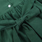 Green Corduroy Santa Smocked Dress