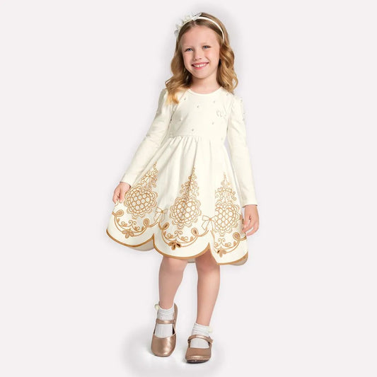 Milon Children's Dress with Pearls